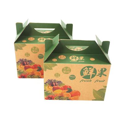 China ECO Recyclable Wholesale Large Corrugated Paper Packaging Boxes Fresh Fruit Shipping Boxes Custom Logo for sale