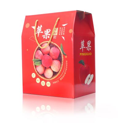 China Recyclabl Recyclable Eco Friendly Cardboard Box For Apple Fruit And Vegetable Fruit Paper Gift Box Custom Logo for sale