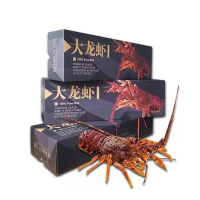 China Recyclable Customizable Seafood Box Shrimp Meat Shrimp Lobster Packing Box Packaging For Frozen Food Products for sale