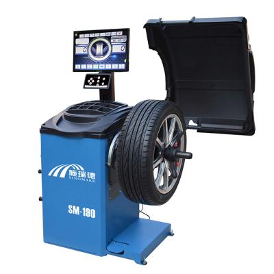 China SM-B190 High Precision Tire Balance Machine Wheel Balancing 140rpm 19