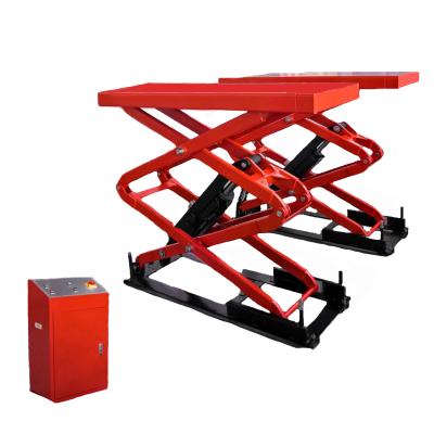 China SM-X30DCy 220V Single Double-stretch Scissor Lift (Underground Type) 3000kg for sale