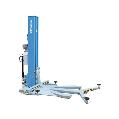 中国 Maintanence SM-MS25 220V Capacity 2500kg Capacity Auto Movable Single Post Lift Hydraulic Car Lift with CE 販売のため