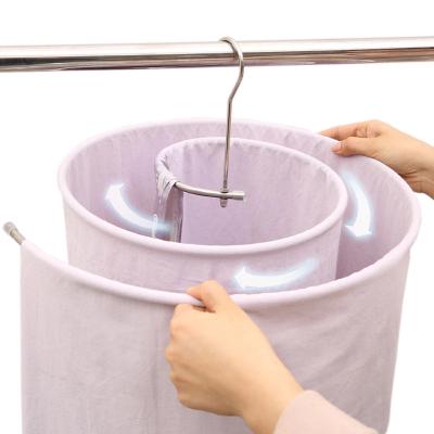 China Traditional Creative Design Household Comforter Ring Drying Rack Spiral Dry Blanket Covers Drying Rack for sale