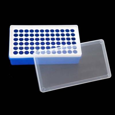 China PP Plastic 1.5ml 72 Hole Centrifuge Tube Storage Box Holder Micro Centrifuge Tube Box for sale