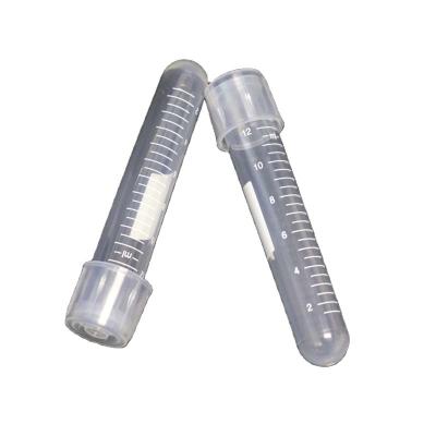 China 12ml Disposable Plastic Culture Tube PP Lab Supplies Bacterial Culture Tube With Scale And Cover for sale