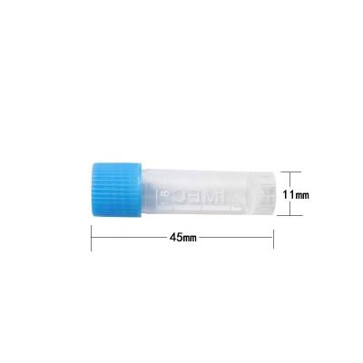 China Lab Tube Cold Storage Tube 1.8ml 2ml Small Bottle Plastic Freezing Freezing Tube With 1.8ml Nut for sale