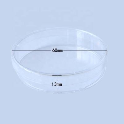 China Polypropylene (PS) Disposable Lab 60mm Plastic Petri Dish With Cover for sale