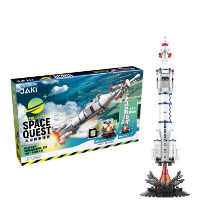 China The Legoes Educational Toy Aerospace Space Flight Rocket Launcher Building Block Kit Bricks Detector Model Toys for sale