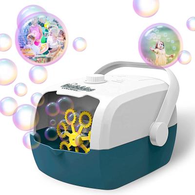 China Party Atmosphere Outdoor Portable Automatic Bubble Machine For Kids for sale