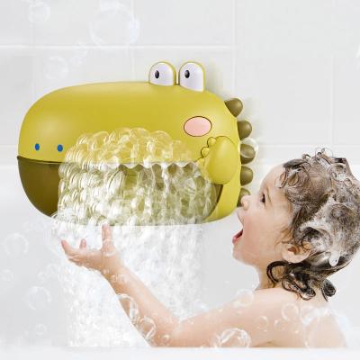 China Automatic Bath Toy Dinosaur Shape Baby Bubble Bath Toy for sale