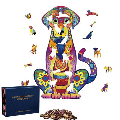 China DIY TOY Adult Educational Dog Wooden Puzzle for Children's Mental Exercise for sale