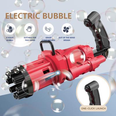 China Ourdoor New Toy 2021 Outdoor Activity Automatic Bubble Machine Gatling Bubble Gun for sale