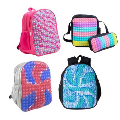 China Zipper Top Yohi Shoulder Strap School Backpack Poppings Bag Popping Person Toys Popping Person Shoulder Bag Toys for sale