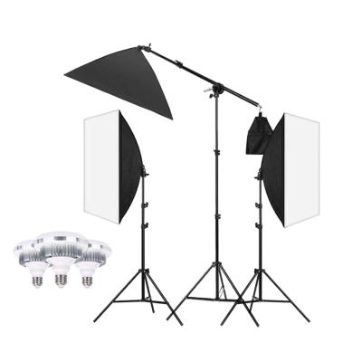 China 2021 Photography Yohi Studio Softbox Tripod Mount Led Light Photography Lighting Kit Led Softbox for sale