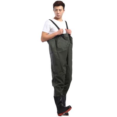 China 2021 New Unisex Yohi Fly Wading Pants Fishing Portable Waterproof Breathable Chest Boots Clothes Store Fly Fishing Waders for sale