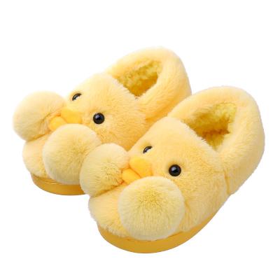 China 2021 New Flat Yohi Children's Princess Little Girl Baby Slippers Warm Winter Lovely Cotton Slippers Red Soft Bottom Cotton for sale