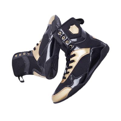 China 2021 Best Selling Goods Yohi Shoes Boxing Wrestling Training Shoes Custom Martial Arts Equipment Black And Gold Boxing Shoes Wrestling Shipping And Handling for sale