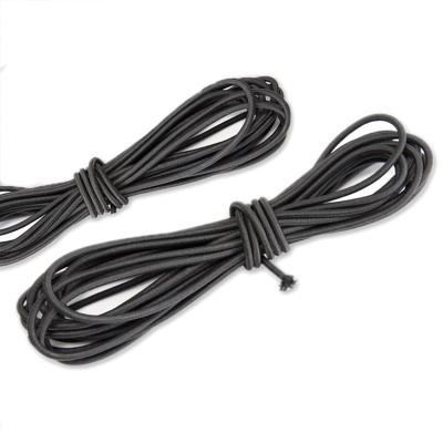 China Yohi Outdoor Rubber Bungee Cord With Hooks Heavy Duty Black Tie Down Straps For Outdoor Tarp Covers Canvas Bungee Trampoline for sale