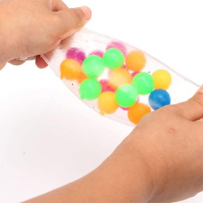 China 2021 Colorful Pinch Squeezable Soft Squeeze Glue Drip Relaxer Yohi Pack Beads Dnaes Ball Restless Person Toy for sale