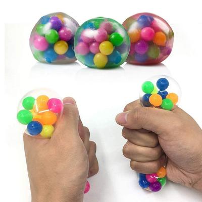 China 2021 Colorful High Texture Yohi Relaxation Drip Squeezable Glue Soft Squeeze Pack Beads Dnaes Gurgling Stress Ball for sale