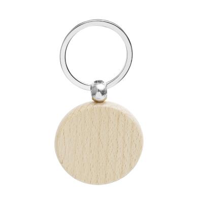 China White Yohi 50Pcs Diy Wooden Key Chain Square Carved Key Ring Wooden Key Ring 40 x 40 mm for sale