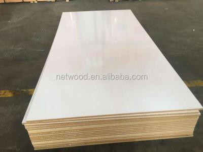 China Furniture Decoration Standard Size Melamine MDF / White Color Melamine Board for sale