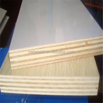 China Furnitrue Decoration 6mm 9mm 1 8mm Poplar Core E1 Core Multi Ply Whole Wood Melamine Laminated Board Plywood for sale