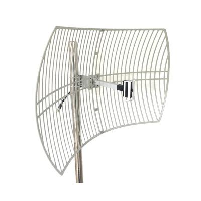 China Antenna Manufacture 4G 24 dBi Grid Satellite Dish 1700~2700 MHz 10m Wire Antenna 600x900mm for sale