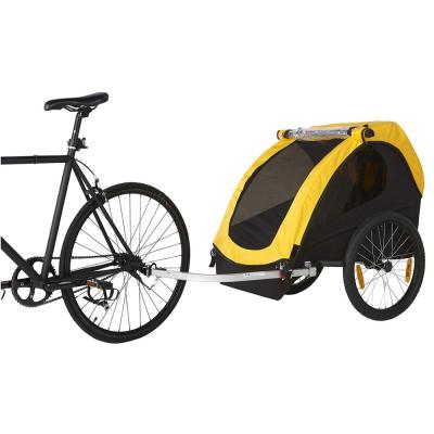 China Other Trailers Bike Camper Trailer Folding Bicycle Cargo Baby Bike Trailer Carrier For Dog Peg for sale