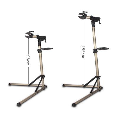 China Aluminum Alloy Home Mechanic Rack Whole Size Aluminum Alloy Bike Repair Stand Shop Bicycle Adjustable Bike Stand for sale