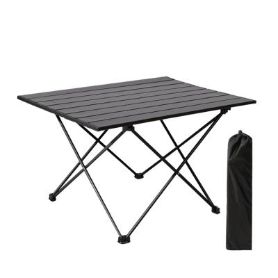 China Modern Outdoor Aluminum Light Weight Folding Beach Camping Portable Roll Up Compact Picnic Table Camping Table For Outdoor for sale