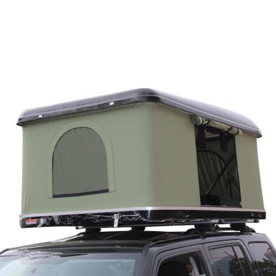 China Straight Tying Type Auto Top Outdoor Vehicle Roof Hard Top Tent Car Roof Top Tents Motorhome Campervan Tents for sale