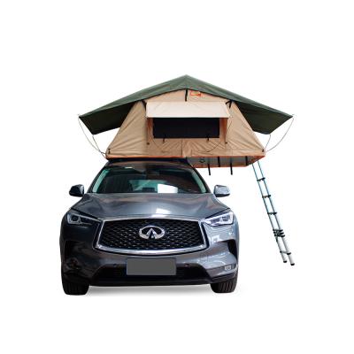 China Tube Type Tent Stake Off Road Tent Roof Top Tent 4x4 Car SUV Tent With Foldable Ladder For Camper Outside Car Rooftop for sale