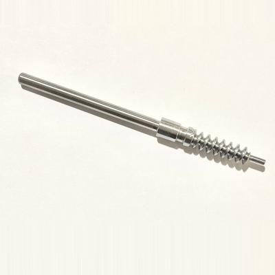 China Hotels High Quality Hard Chrome Plated Worm Gear Screw Rolled Shaft For Machine for sale