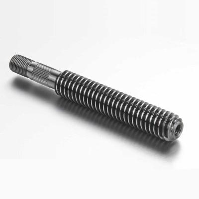 China Hotels CNC Machining 440 Stainless Steel 4142 Alloy Steel High Tensile Metal Left Hand Steel Aluminum Lead Screw for sale