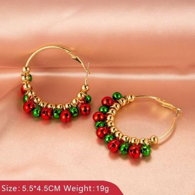 China FBA Amazon Dropshipping New Trendy Fashion Alloy Christmas Stud Earrings, Women Lady Girls Hot Selling Red Drop Earrings Wholesale for sale