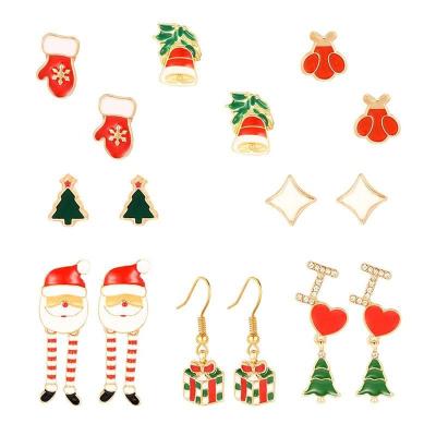 China FBA Amazon Dropshipping Supplier Trendy Christmas Tree Earrings, Hot Sale Trendy Cool Christmas Drop Earrings Wholesale for sale