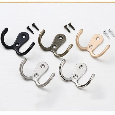 China Modern Minimalist Closet TIR Wardrobe Clothes Hooks Kitchen Bathroom Wall Hangs Furniture Double Hooks for sale