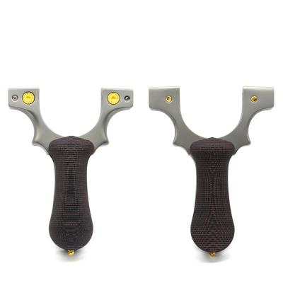 China 2021 new alloy+G10 alloy+G10 folding slingshot compression patch G10 fast free titanium flat leather bow new outdoor catapult for sale