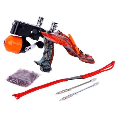 China ABS Engineering Plastics Outdoor Shooting Fish Slingshot Fish Darts Outdoor Fishing Hunting Tool ABS Material Throwing Fishing Tool Aiming Slingshot for sale