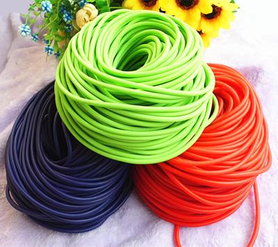 China 1M Packed Size 3060 Natural Rubber Elastic Band Latex Tube TIR Traction Rope Latex Tubing Turnstile Rope Bungee Rope for sale