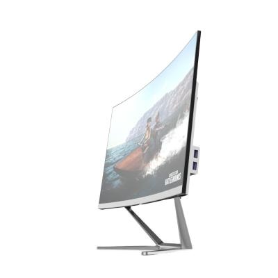 China Wholesale high performance gaming speaker barebone curved fhd screen all in one pc for sale