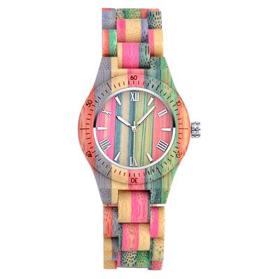 China Fashion Trendy Color Quartz Watch Bamboo Dial Women's Watch Couples for sale