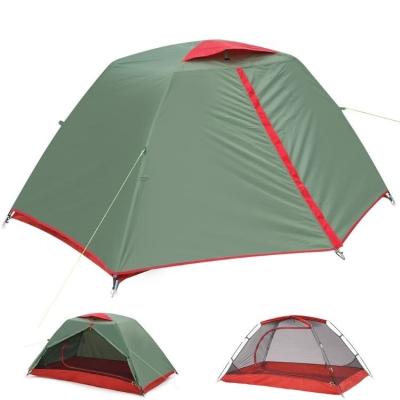 China Water proof; Protecting from the wind; 2 Doors Two Person Backpacking Tent Multifunctional Camping Lightweight Double Layer Waterproof Windproof Easy Outdoor Tents For Family for sale