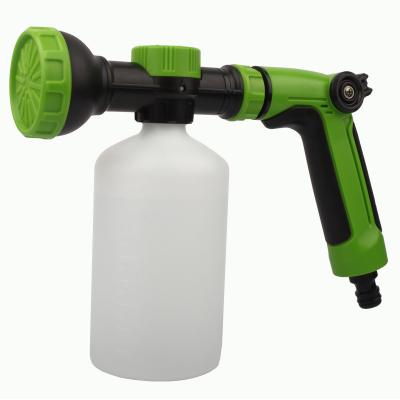 China Variable Flow Control Garden Tools Foam Sprayer Foam Pressure End Sprayers Metal Water Gun Fireman Hose Wash Station Watering Spray Nozzle for sale