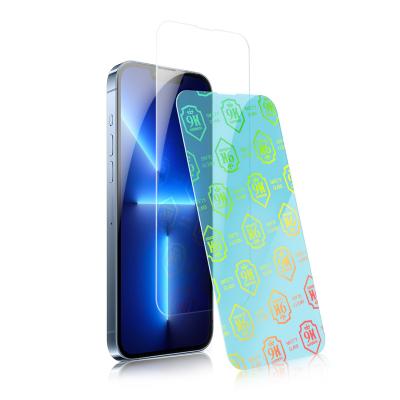 China 0.3mm Anti Touch Blue Light Screen Protector Tempered Glass For iPhone 13 Mini Screen Film for sale