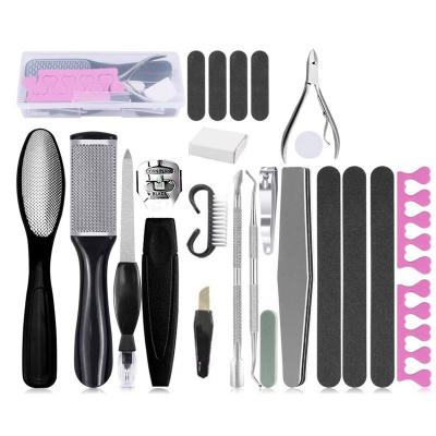 China Versatile in stock 23 in 1 lot Amazon DIY Home Pedicure Foot Care Hot Selling Dead Callus Skin Removal for sale