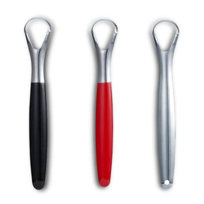 China High Quality Fashion Safety Stainless Steel Tongue Scraper Tongue Cleaner for Adult and Children for sale