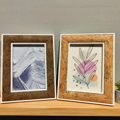 China New Design Morden Rectangle Morden Paper Picture Wooden Picture Frame Painting Wood Frame for sale