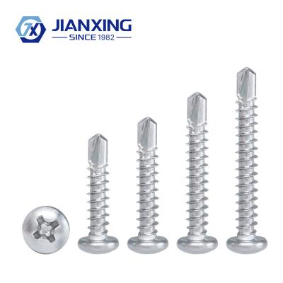 China Pan Stainless Steel 304 Round Pan Head Phillips Self Drilling Cross Head Screws Cover Screw for sale